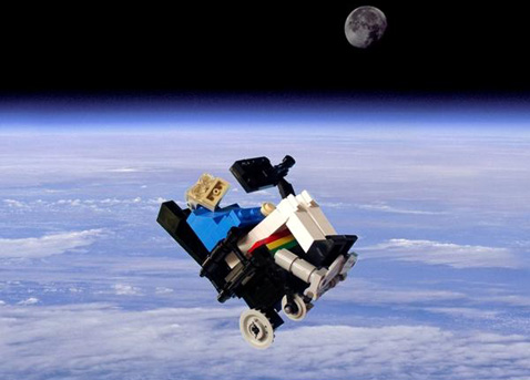 Lego Stephen Hawking In Space